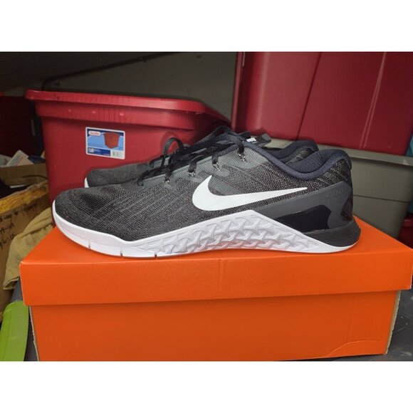 DS Nike Metcon 3 TB Black White Mens Shoes Size 14 898055-001 - Picture 1 of 7